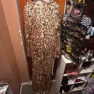 Fashion to Figure Gold Sequin Dress